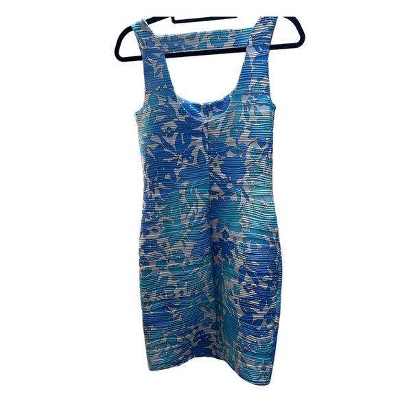 Jennifer Lopez Santorini Escape Ombre Floral Hawaiian Sleeveless Dress PS - Picture 4 of 13